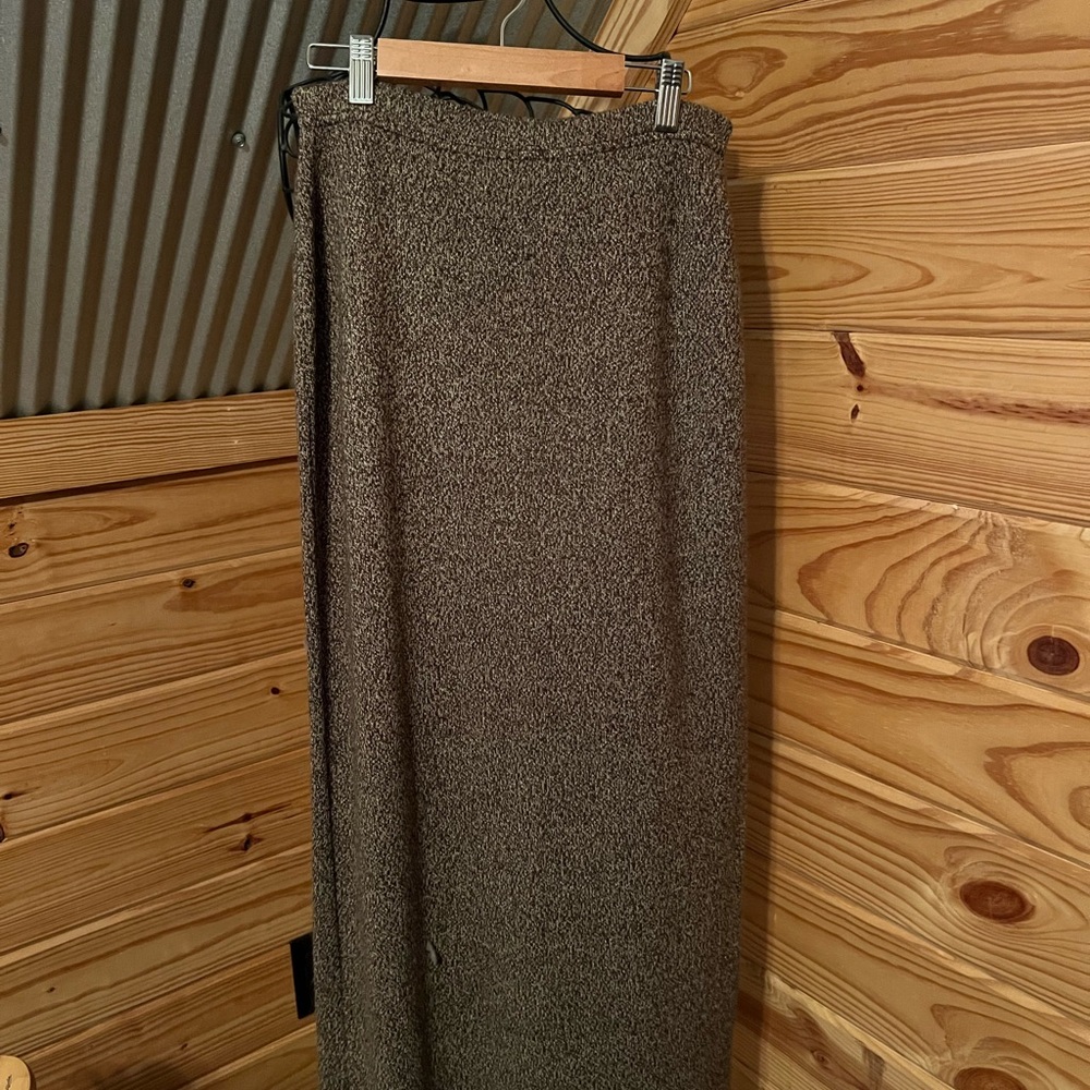 United States Sweaters Office Siren Brown Maxi Pencil Skirt